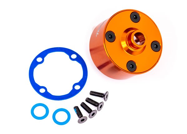 Traxxas 9581T Carrier differential (aluminum orange-anodized)