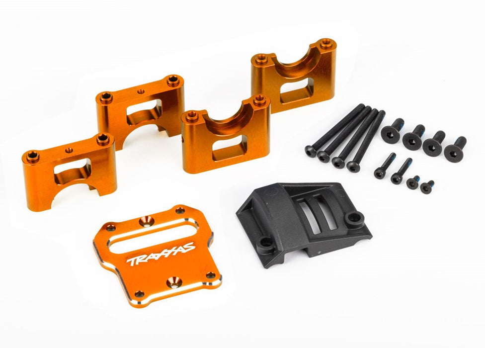 Traxxas 9584T Mount center differential carrier 6061-T6 aluminum (orange-anodized)