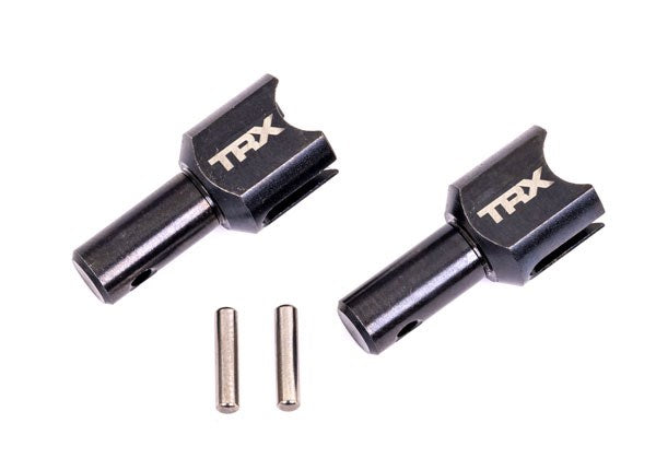 Traxxas 9586X Differential output cup center (hardened steel heavy duty) (2)/ 2.5x12mm pin (2)