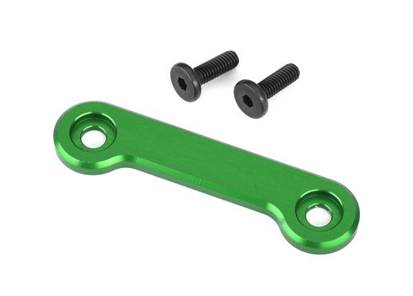 Traxxas 9617G Wing washer 6061-T6 aluminum (green-anodized) (1)/ 4x12mm FCS (2)