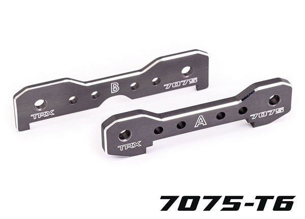 Traxxas 9629A Tie bars front 7075-T6 aluminum (dark titanium-anodized) (fits Sledge)