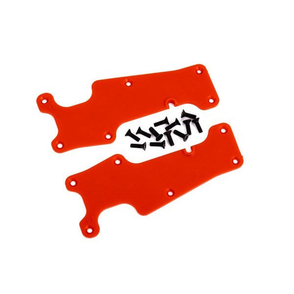 Traxxas 9633R Suspension arm covers red front (left and right)/ 2.5x8 CCS (12)