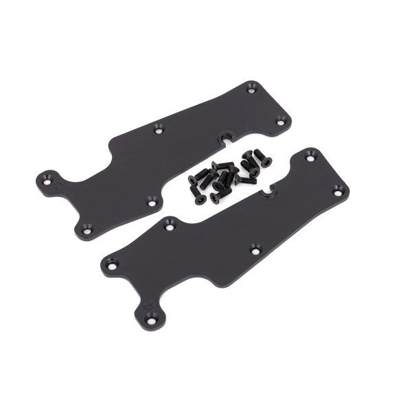 Traxxas 9633 Suspension arm covers black front (left and right)/ 2.5x8 CCS (12)