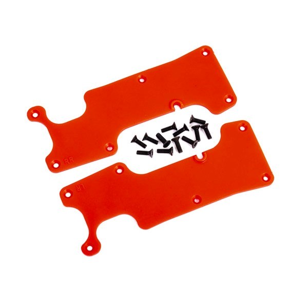 Traxxas 9634R Suspension arm covers red rear (left and right)/ 2.5x8 CCS (12)