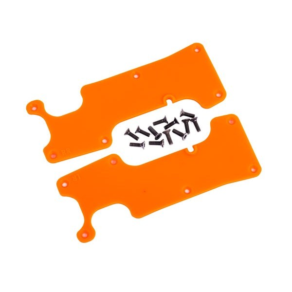 Traxxas 9634T Suspension arm covers orange rear (left and right)/ 2.5x8 CCS (12)