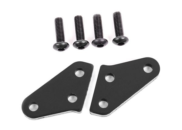 Traxxas 9636A Steering block arms (aluminum dark titanium-anodized) (2)