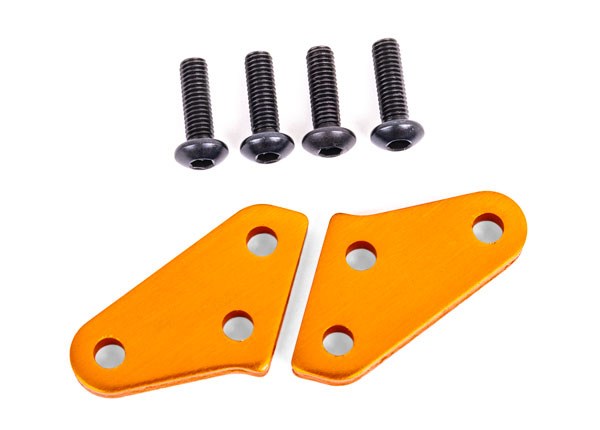 Traxxas 9636T Steering block arms (aluminum orange-anodized) (2)