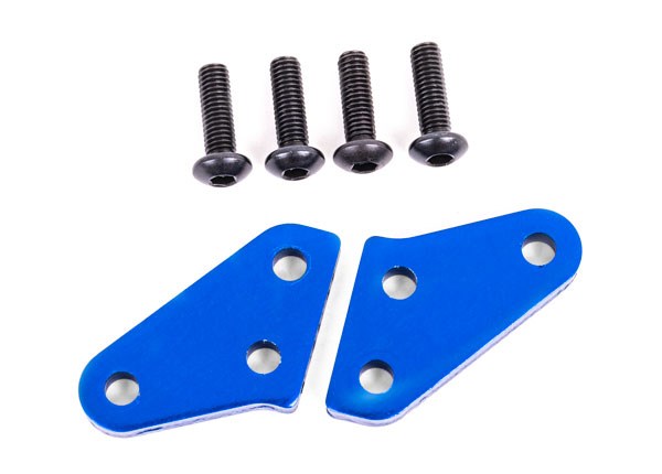 Traxxas 9636X Steering block arms (aluminum blue-anodized) (2)