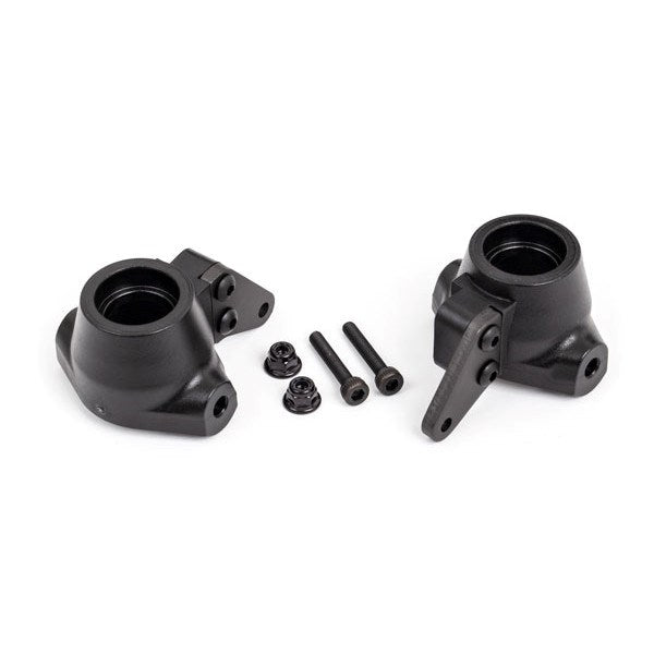 Traxxas 9637G Steering block arms (aluminum dark titanium-anodized) (2)/ steering blocks left & right