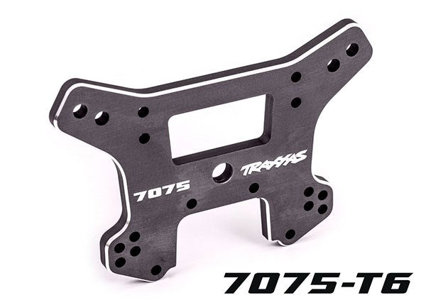 Traxxas 9639A Shock tower front 7075-T6 aluminum (dark titanium-anodized) (fits Sledge)