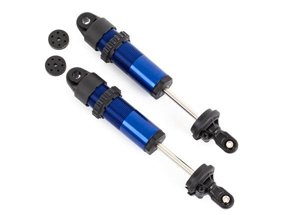 Traxxas 9661 Shocks GT-Maxx long aluminum (blue-anodized) (fully assembled w/o springs) (2)