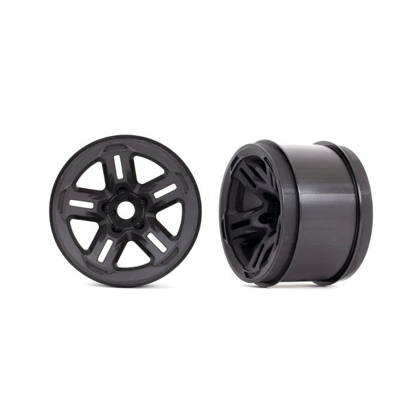 Traxxas 9671 Wheels 3.8" (black) (2) (17mm splined)