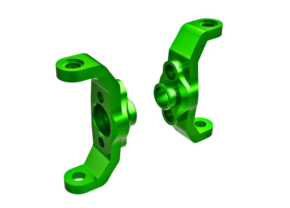 Traxxas 9733-GRN Caster blocks 6061-T6 aluminum (green-anodized) (left & right)