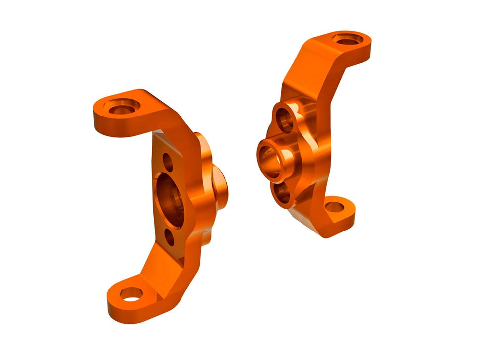 Traxxas 9733-ORNG Caster blocks 6061-T6 aluminum (orange-anodized) (left & right)