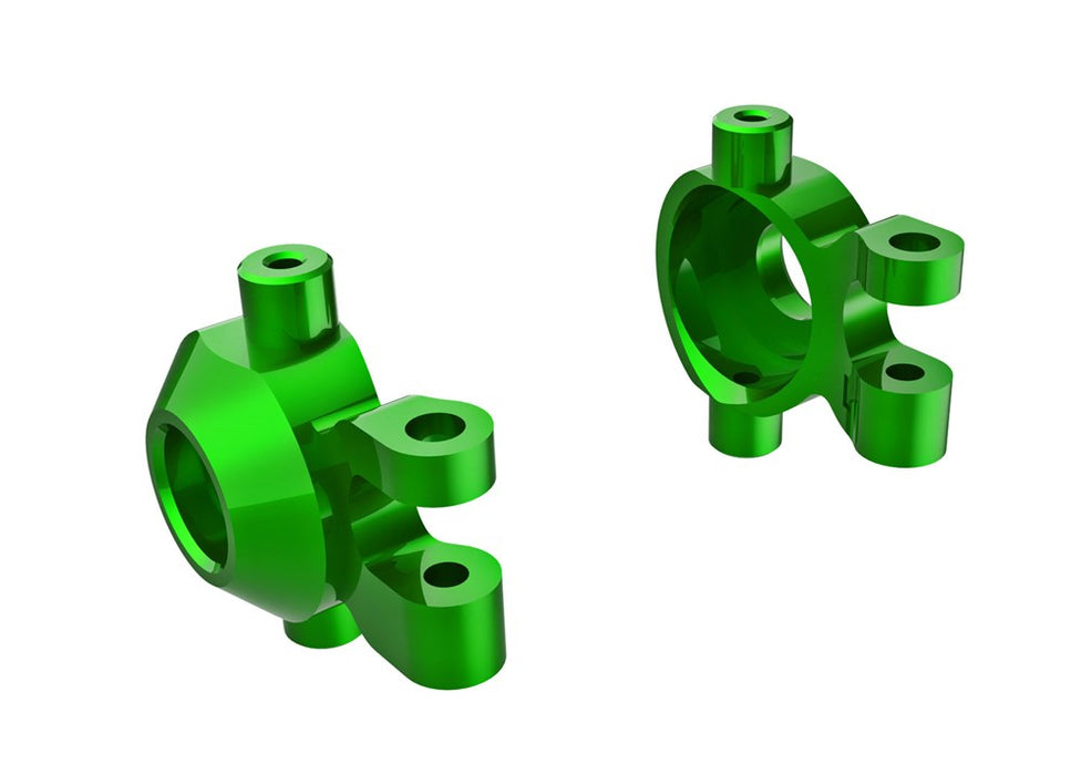 Traxxas 9737-GRN Steering blocks 6061-T6 aluminum (green-anodized)