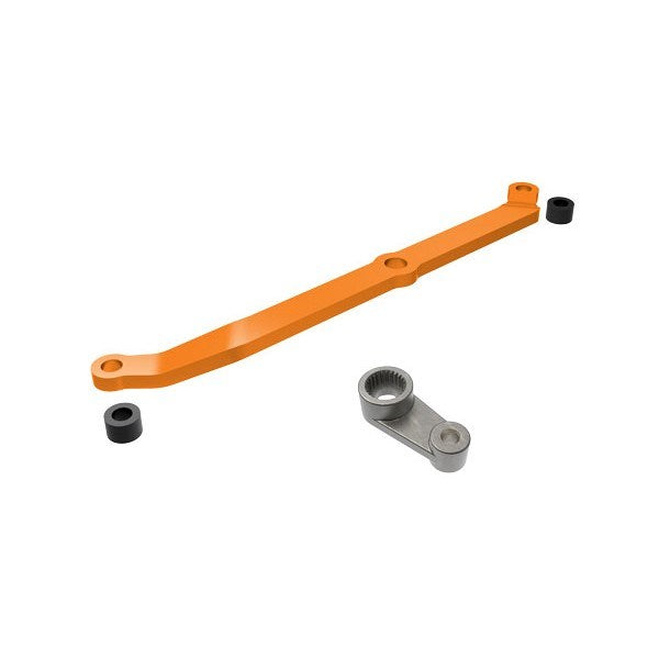 Traxxas 9748-ORNG - Steering link 6061-T6 aluminum (orange-anodized)