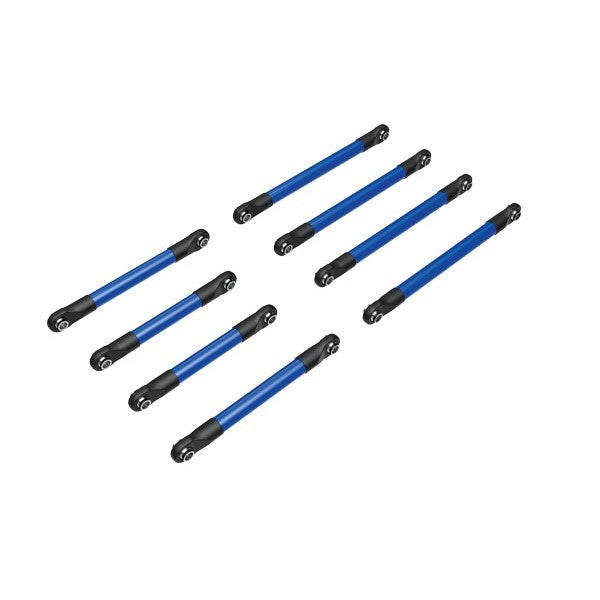 Traxxas 9749-BLUE - Suspension link set 6061-T6 aluminum (blue-anodized)