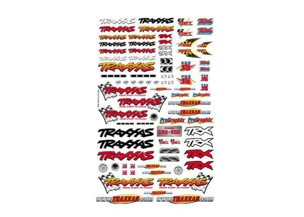 Traxxas 9950 - Official Team Traxxas racing decal set(flag logo/ 6-color)