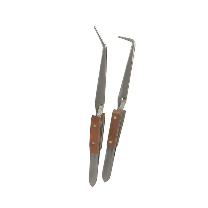 Helios -  Premium Secure Hold Stainless Steel Tweezers Set