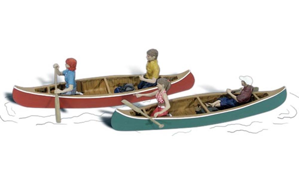 Woodland Scenics A1918 HO Scenic Accents: Canoers