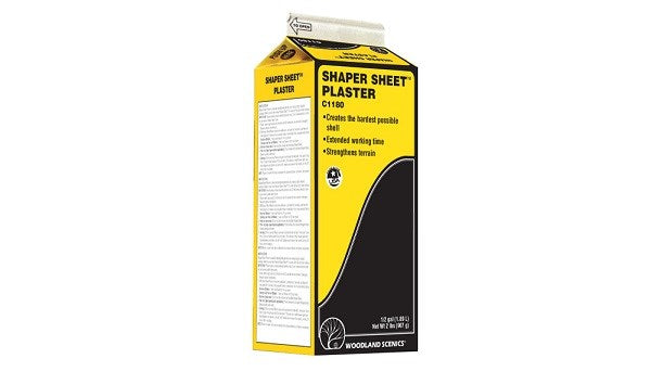 Woodland Scenics C1180 Shaper Sheet Plaster - 0.5gal/1.89L (1 Carton)