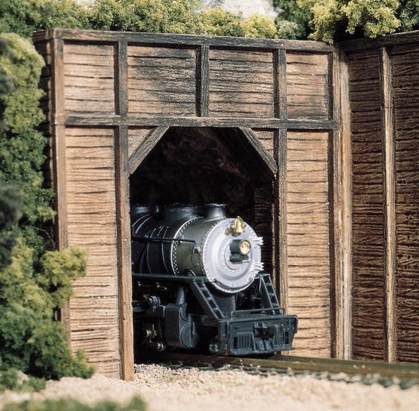 Woodland Scenics C1254 HO Tunnel Portal: Timber - Single Track (1 Piece)
