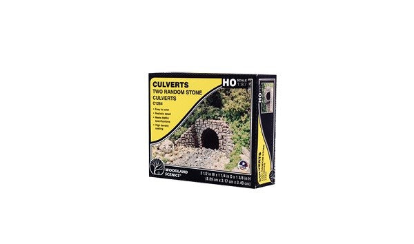 Woodland Scenics C1264 HO Random Stone Culvert (2pk)