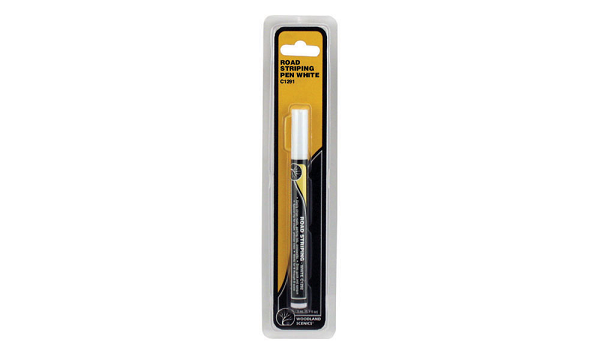 Woodland Scenics C1291 White Road Striping Pen