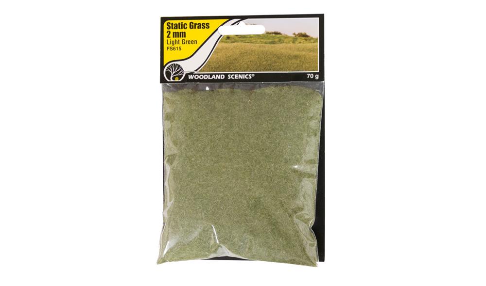 Woodland Scenics FS615 Static Grass Light Green 2mm