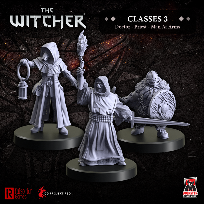 Monster Fight Club 70006 Witcher Rpg Classes 3 - Doctor, Priest, Man-At-Arms