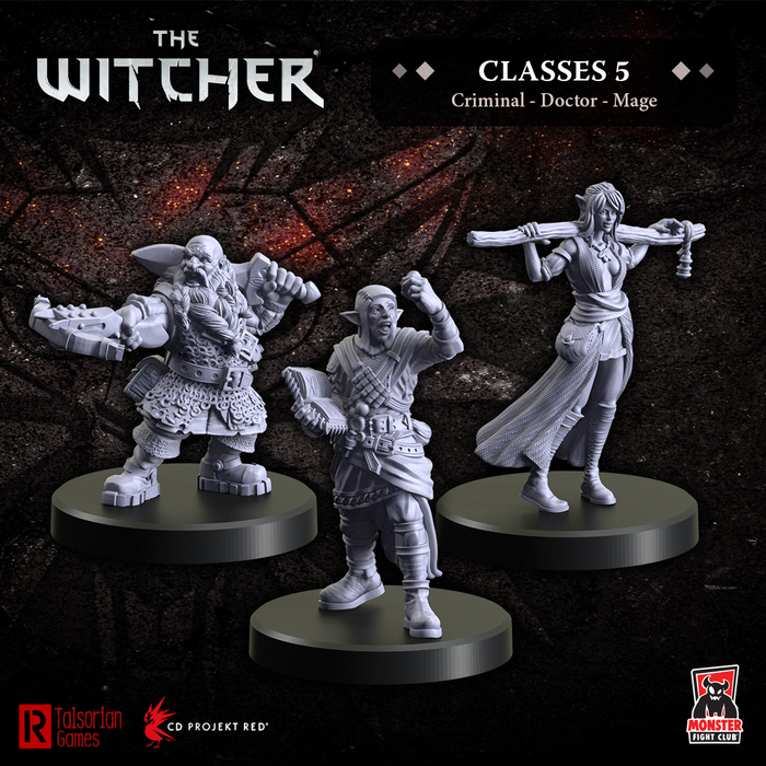 Monster Fight Club 70007 Witcher Rpg Classes 5 - Criminal, Doctor, Mage