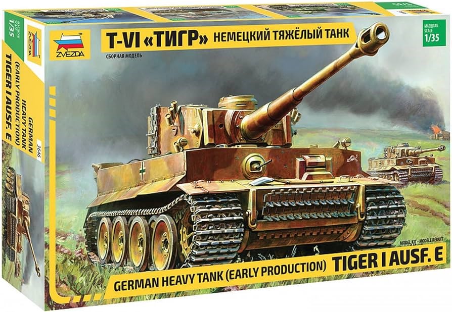 Zvezda 3646 1/35 TIGER 1 EARLY (KURSK)