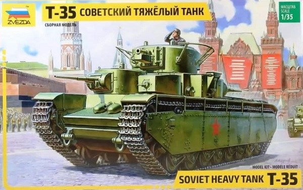 Zvezda 3667 1/35 T-35 - Soviet Heavy Tank