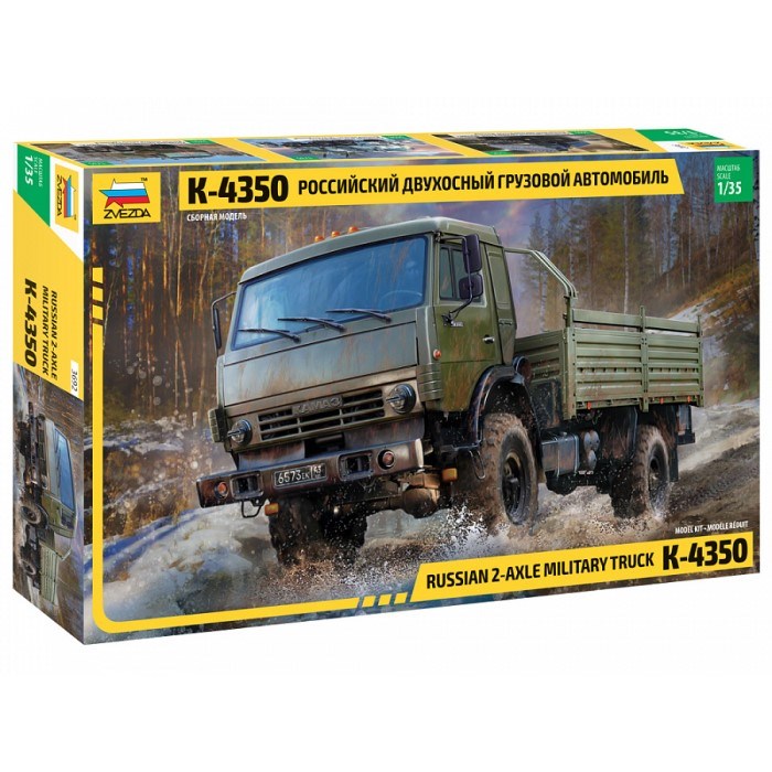 Zvezda 3692 1/35 K-4350 Russian 2-Axle Military Truck