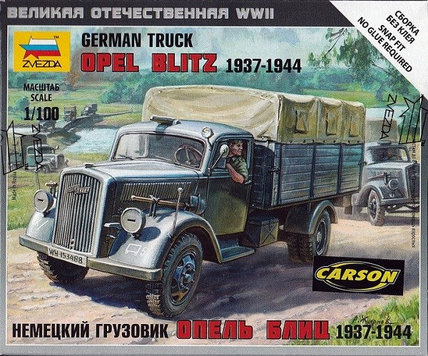 Zvezda 6126 1/100 Opel Blitz 1937-1944 - German Truck