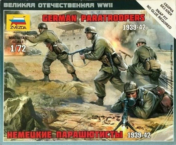 Zvezda 6136 1/72 German Paratroopers 1939-1942