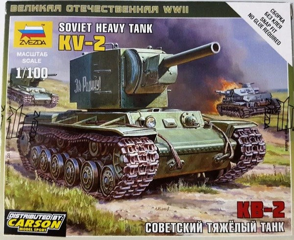 Zvezda 6202 1/100 KV-2 - Soviet Heavy Tank