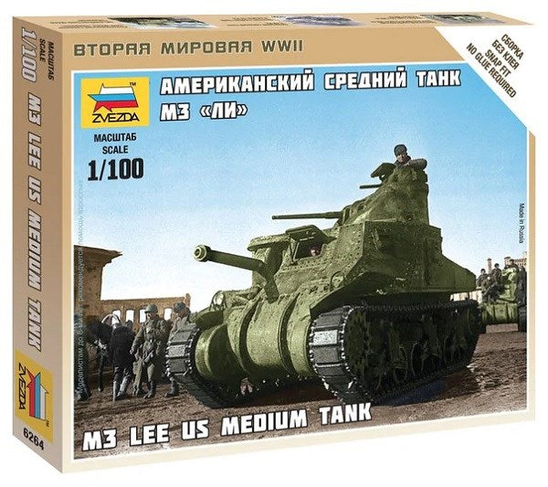 Zvezda 6264 1/100 M3 Lee - U.S. Medium Tank