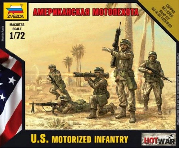 Zvezda 7407 1/72 U.S. Motorized Infantry (Modern)