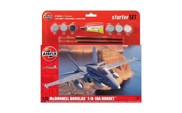Airfix 55313 1/72 Large Starter Set: McDonnell Douglas F/A-18A Hornet