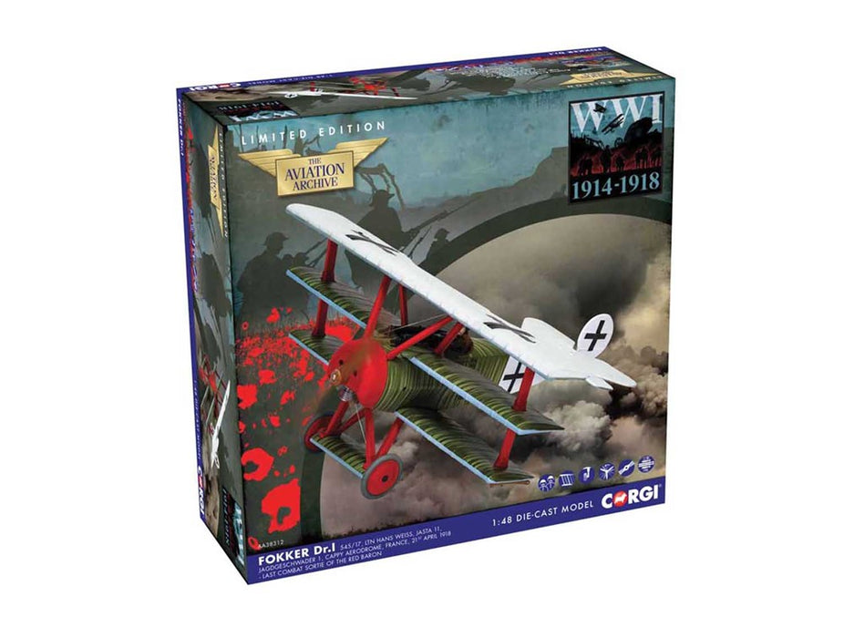 Corgi AA38312 1/48 Fokker DR1 Triplane