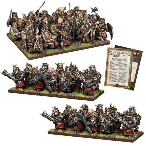 Mantic Games MGKWK106 Kings of War Abyssal Dwarf Ambush Starter Set (8847292563693)