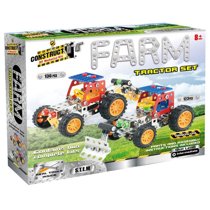 xConstruct It Farm Tractor Set - 254 Pc