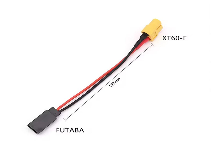 Helios - Adapter Lead / Charge Cable - XT60(Female) To Futaba(Female) - 120mm(Length)