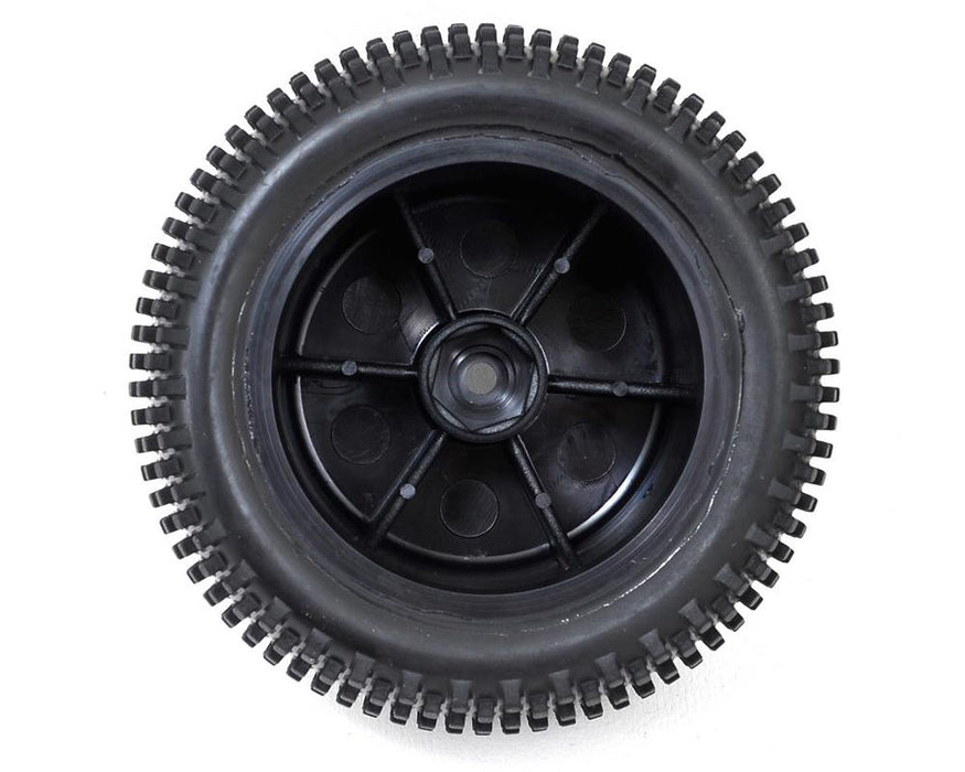 xECX ECX43003 Rear Tire Premount R Black Wheels (2) Boost