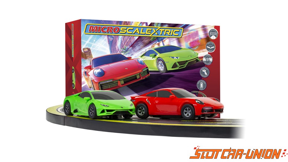 Scalextric G1178 Micro Set: Lambo vs Porsche