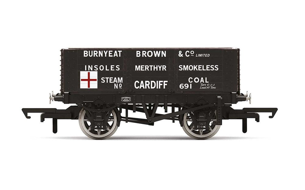 Hornby R60025 6 Plank Wagon BurnyeatBrwn&C