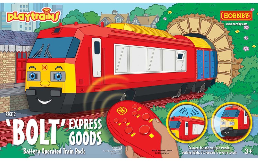 Hornby R9312 Playtrains Train Pack: Bolt Loco w/Goods Vans