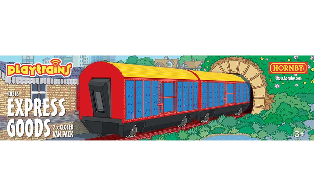 Hornby R9316 PlaytrainsWagonPk: Clsd Van(2