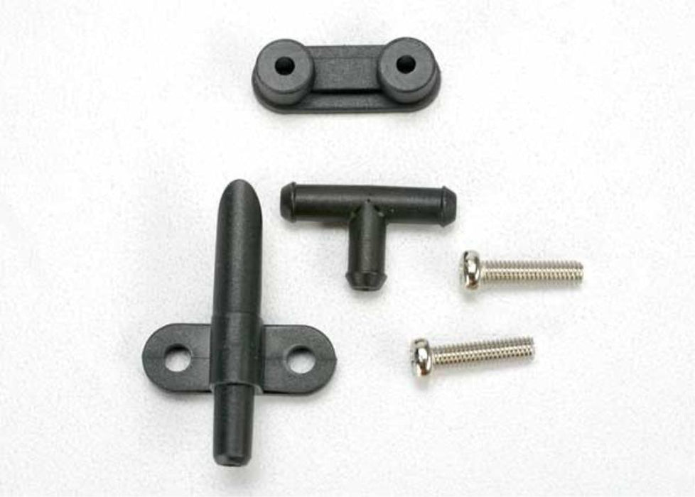 Traxxas 1588 - Water pick-up backing plate tee-fitting and (2) 3x12 RM stainless screws